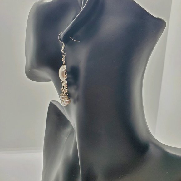 Beautiful Ornate Silver Earrings - Picture 5 of 7